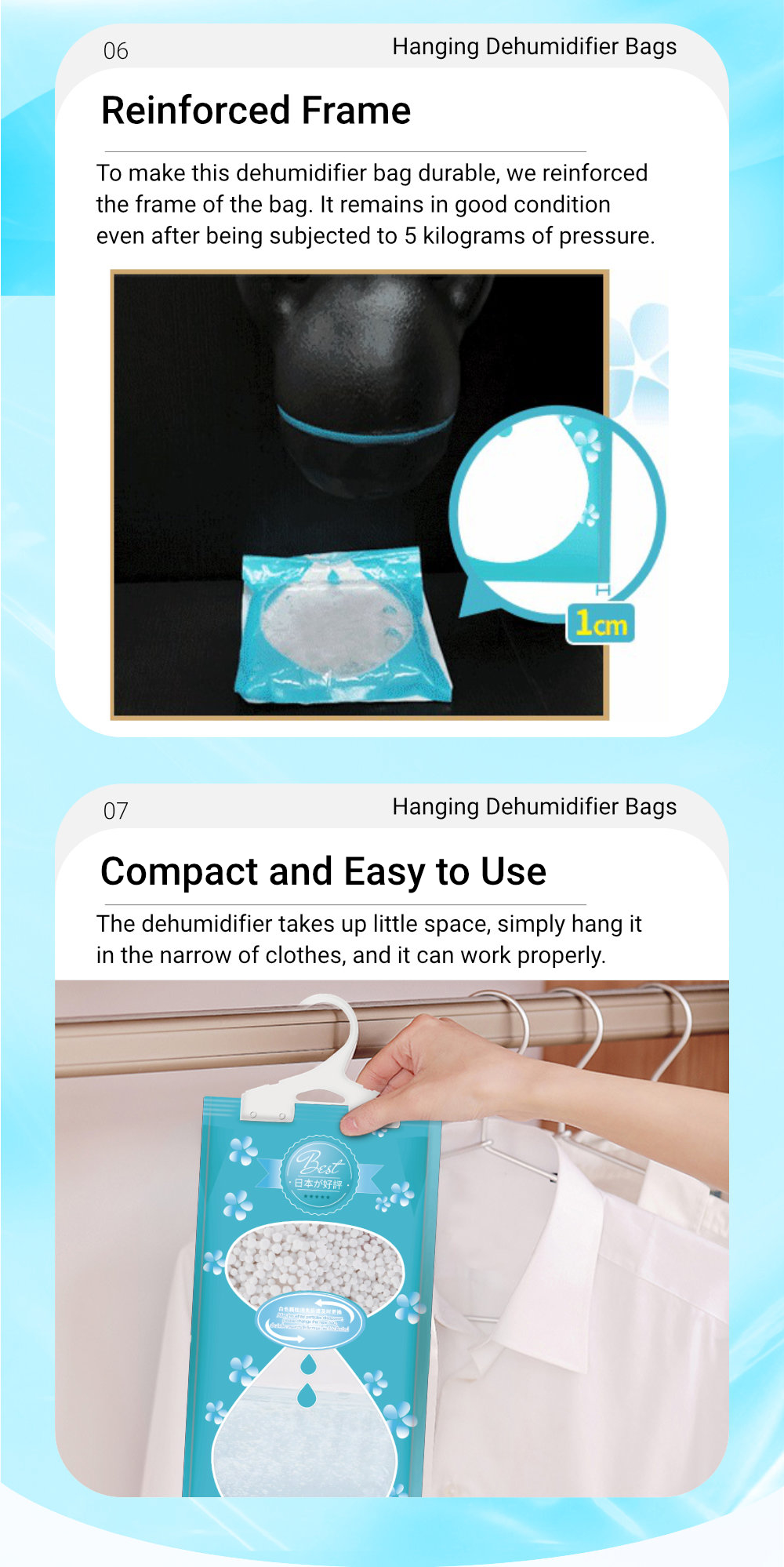 Farcent Hanging Dehumidifier Bag 500ml-8